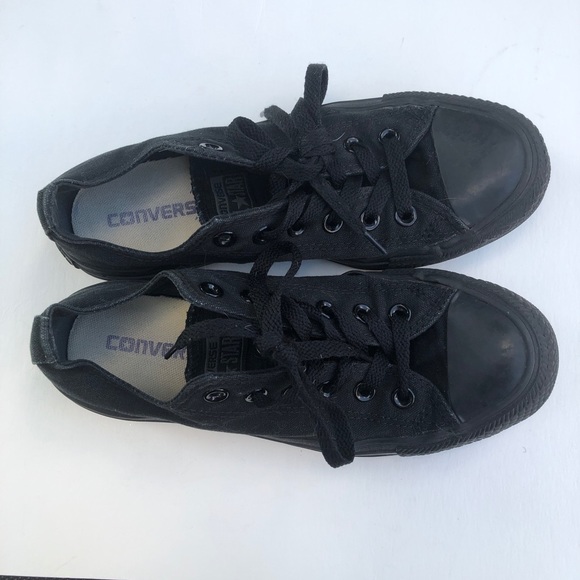 all black converse size 7